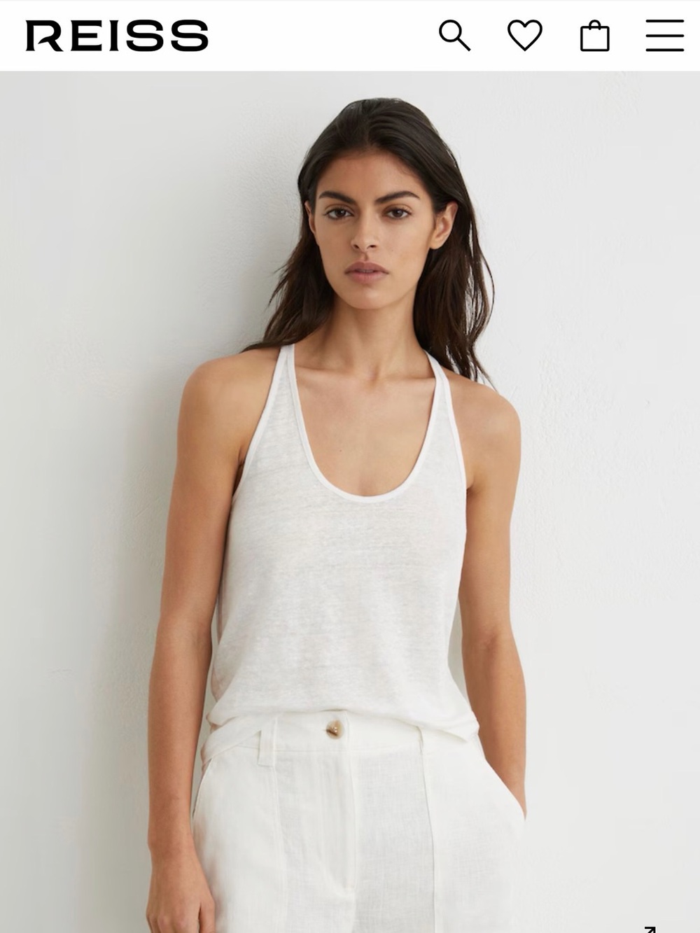 Reiss linen top, NWT size XL